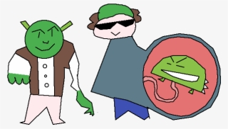 Shrek And Eens Child - Cartoon #8642296