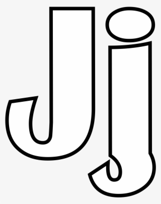 Small Alphabet Coloring Pages With 2000px Classic J - Dibujo De La J #8645321