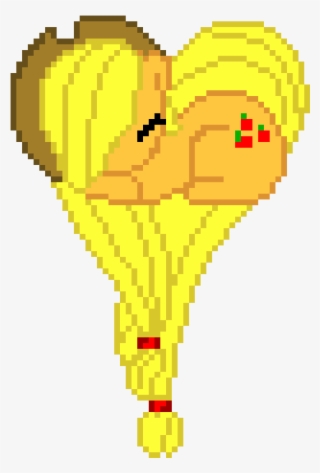 Applejack - Pixelated Art In Graphing Paper #8646341