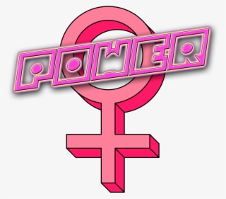 Image Of Girl Power Sticker - Cross #8646382