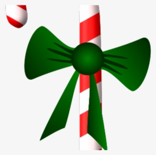 Green Clipart Candy Cane - Candy Cane Vector Image Free #8646799