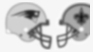New England Patriots At New Orleans Saints (10 0) Monday, - Giants Vs Patriots Helmets #8647674