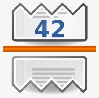 File - Pagebreak-numbered - Svg - Sign #8648072