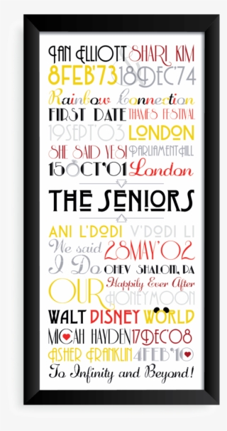 Personalised Family Timelines - Calligraphy #8648626
