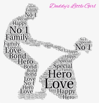 Personalised Fathers Day Word Art Print Gift Daddy - Poster #8648784