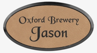 Oval With Border Name Badge With Magnet - Circle #8649182