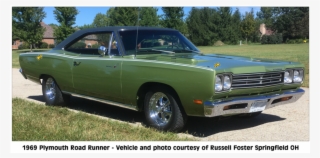 1969 Plymouth Road Runner Upper Body Wide Sport Stripe - Plymouth Road Runner #8649392