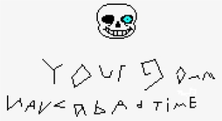 Sans Head Play Around - Line Art #8650420
