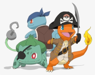 Free Png Download Pikachu With Eye Patch Png Images - Pokemon Squirtle Bulbasaur And Charmander #8651111