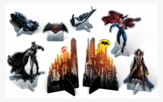 Enfeite Decoração De Mesa Batman Vs Superman 08 Unidades - 2016 #8651293 Enfeite Decoração De Mesa Batman Vs Superman 08 Unidades - 2016 #8651293