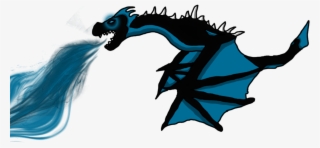 Blue Dragon Clipart Scary - Dragon Blue Fire Png #8651948