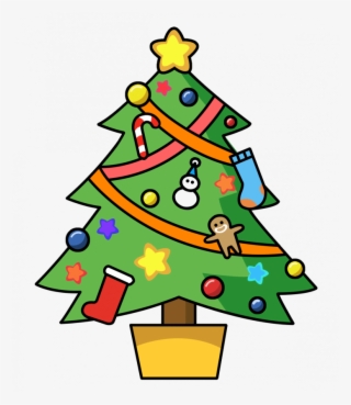 Poinsettia Tree Picture Black And White Techflourish - Clip Art Christmas Tree #8652220