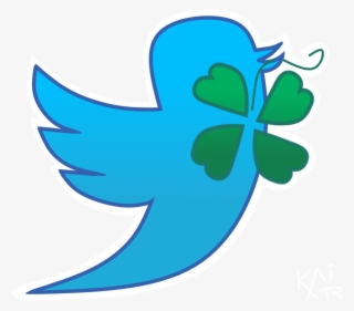 It's Basicly The Twitter Bird Holding The 4chan Clover - Emblem #8652311