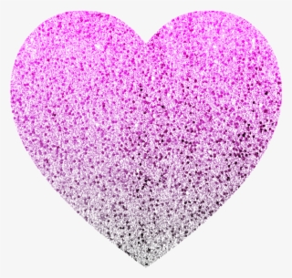 Pink Love Heart - Light Purple Glitter Heart #8653445