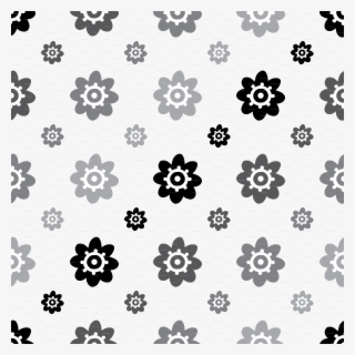 Flower Pattern White Grey And Black Wallpaper - Floral Design #8654299