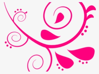 19 Vector Swirl Clipart Pink Free Clip Art Stock Illustrations - Fuchsia Frame #8657466