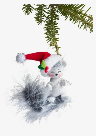 3" Silver Sparkle Squirrel - Christmas Tree #8657874