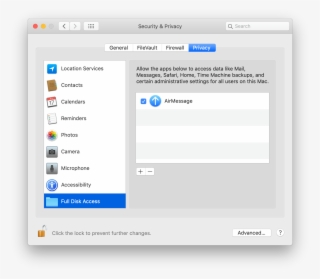 Check The “airmessage” Option - Security And Privacy Automation Mac #8658234