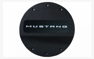 Defenderworx Logo Mustang Black Fuel Door Mustang 2015-2018 - Metallica Nixon Black Album #8658942
