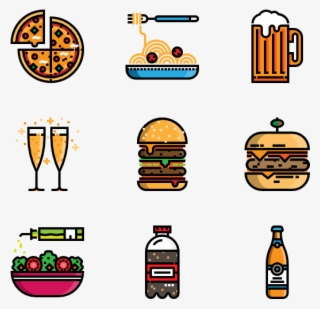 Food And Restaurant 267871 Restaurant Icon, Icon Font - Junk Food Sprite #8662108