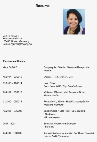 Receptionist Resume Sample Main Image - Document #8662669