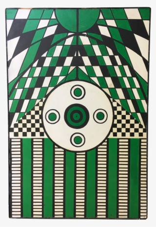 Mid Century Abstract Painting Geometric Patterns In - Pencak Silat Garuda Nusantara #8662733