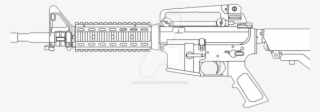 Gun Clipart M4a1 - Assault Rifle #8662879