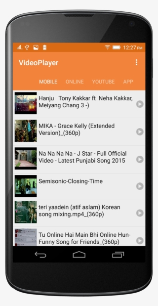Local Video Player Android App - Smartphone #8663933