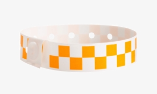 Checkerboard Neon Orange - Bracelet #8664176