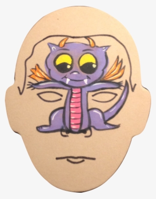 Baby Dragon Face Paint - Cartoon #8664376