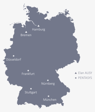 Ausy Germany - Deutschland Map Red #8664436