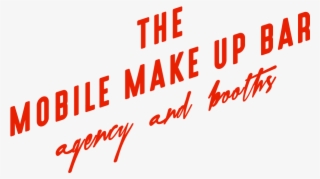 Mobilemakeupbar Logotype 1 Red - Calligraphy #8664478