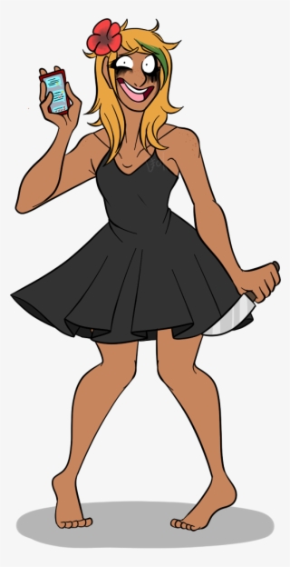 Marissa Black Dress - Cartoon #8664524