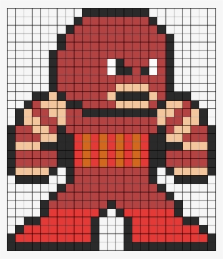 Juggernaut Perler Bead Pattern Perler Bead Pattern - Dibujos Pixel De Deadpool #8664569