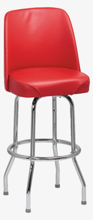 Royal Industries High Back Chrome Frame Red Vinyl Bar - Classic Diner Bar Stools #8664970