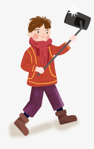 Festive Selfie Photographing Red Png And Psd - Cartoon #8667148