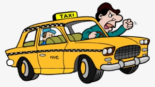 Driving Clipart Taxi Passenger - Angry Taxi Driver Cartoon #8668823