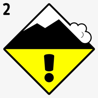 Avalanche Moderate Danger Level - Avalanche Danger Icon #8669719