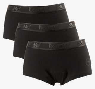Black V2 Pk3 Womens Beech Shorties - Underpants #8670499