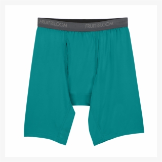 Men's Micro-stretch Black/gray Long Leg Boxer Briefs, - Briefs #8671015