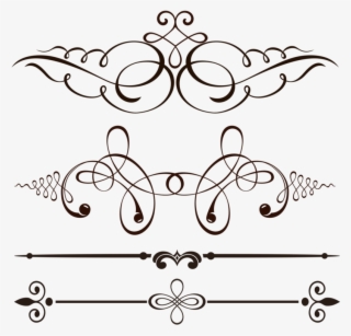 Vintage Vector Png - 線條 框 素材 #8672609