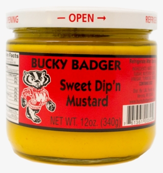 Bucky Badger Sweet Pretzel Dip'n Mustard - Paste #8673172