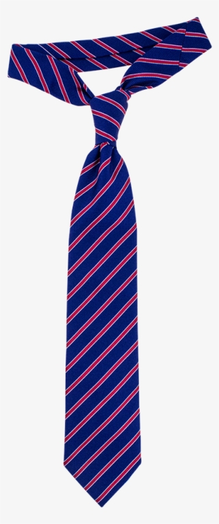Blue With Red Stripe Tie - Tie Stripy #8673415