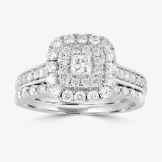 14kt White Gold - Pave Halo #8674203