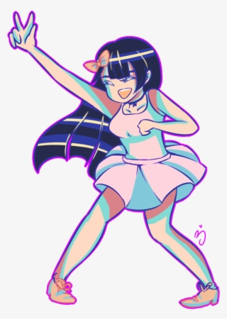 Anime Girl Peace Sign - Cartoon #8674486 Anime Girl Peace Sign - Cartoon #8674486