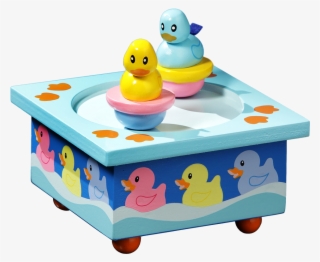 Twirlytunes™ Rubber Ducky Wooden Music Box #8675989