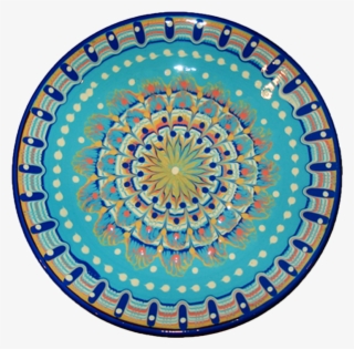 7" Baby Blue Pottery Plate - Bulgarian Pottery #8676283