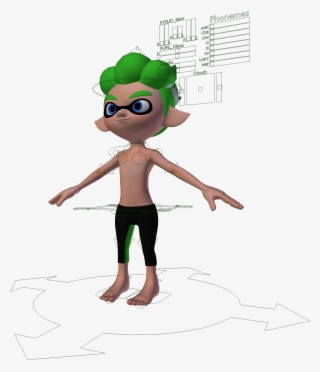 Inkling Boy And Octoling Boy 3d Model Rig From Splatoon #8676484
