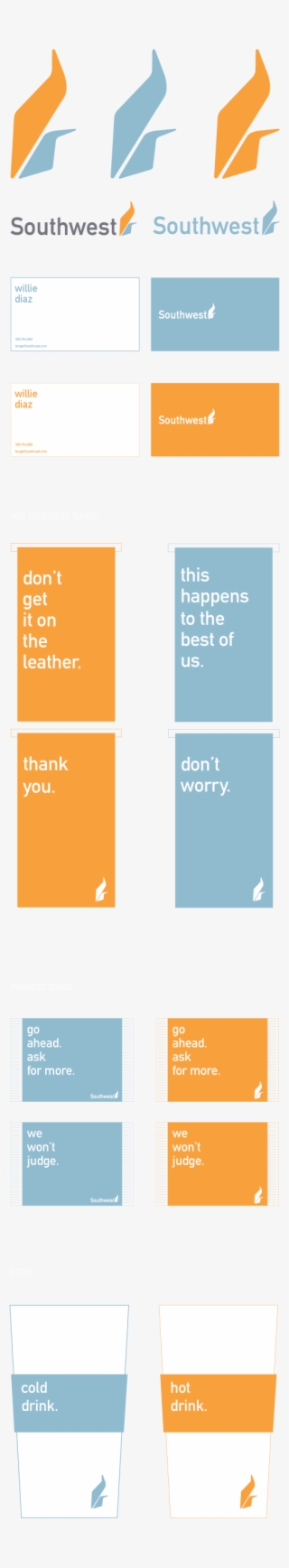 Southwest Airlines Identity Addy Invitation - Graphic Design #8677323