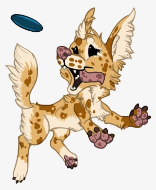 Frisbee Dog Chibi Weasyl Clip Art Black And White Download - Chibi Dog #8677480